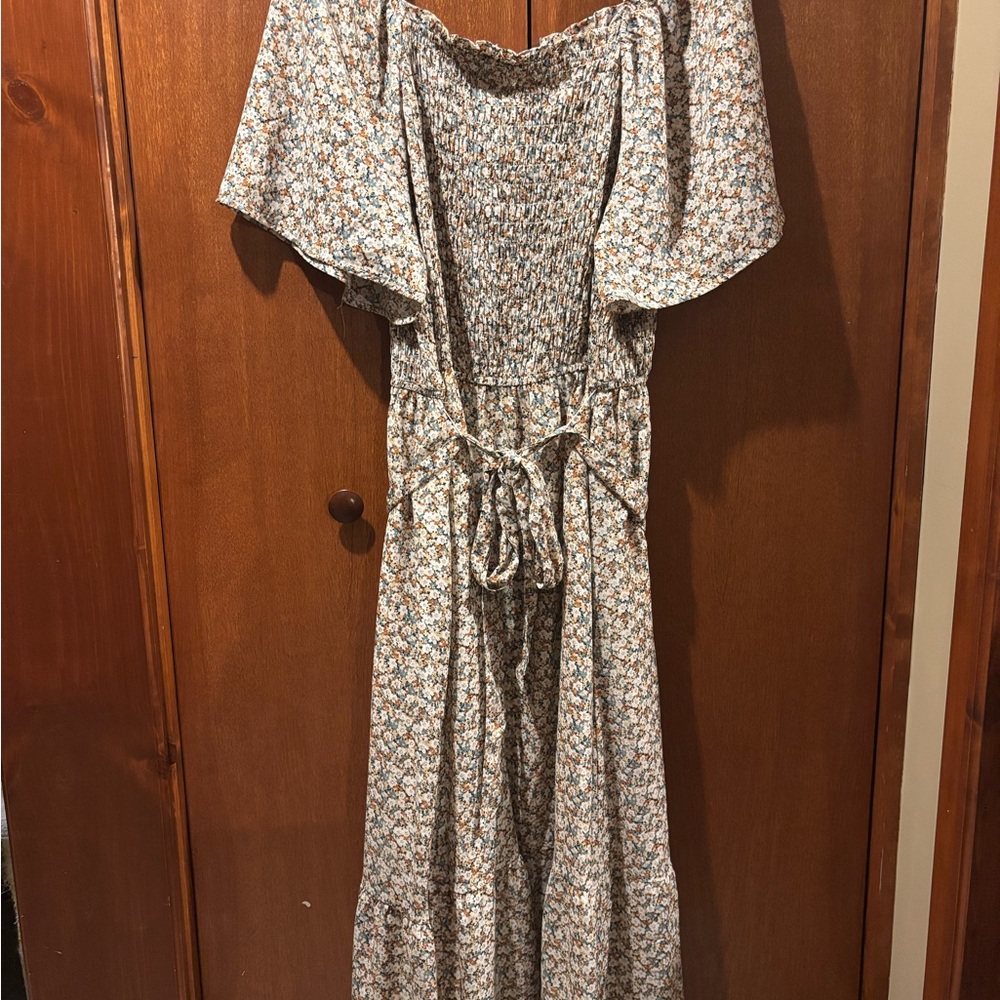 Hayden Cream Floral Maxi Dress